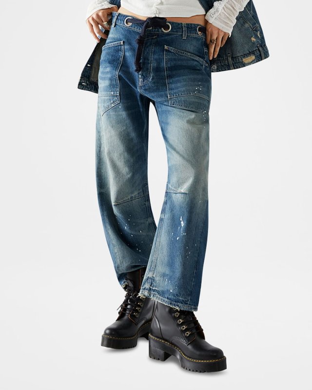 We The Free Moxie Low-Slung Barrel Jeans